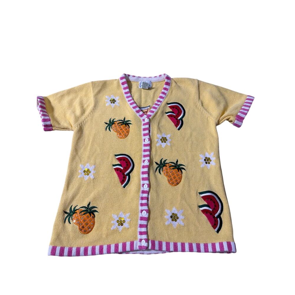 Women’s The Quacker Factory button down sweater shirt